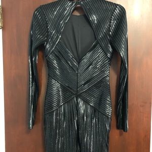 Express Embellished Cut Out Mini Dress